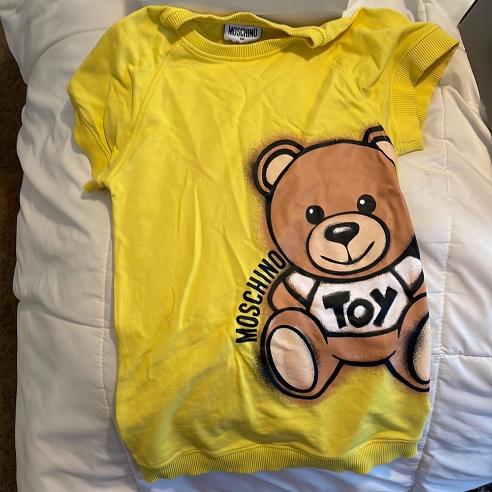 Yellow authentic moschino dress $50